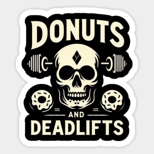 Donuts and Deadlifts Sticker